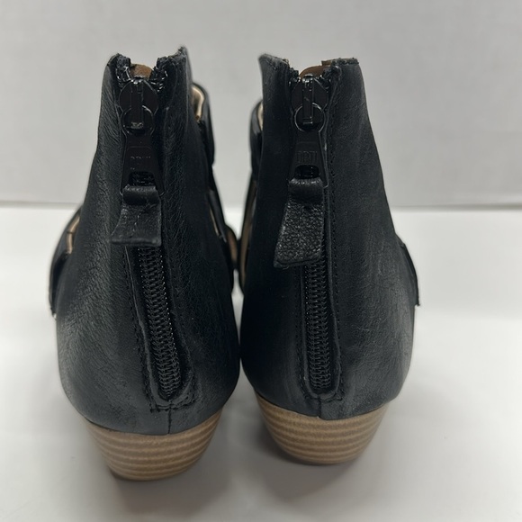 Miz Mooz Chasen Leather Heeled Sandals Shoes Strappy Open Toe Black Size 42 11 - Picture 2 of 9